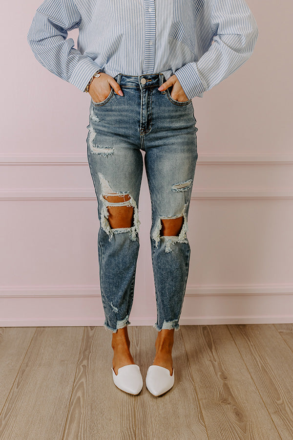 Ultimate High Waist Distressed Denim - Risen The Maya Collection