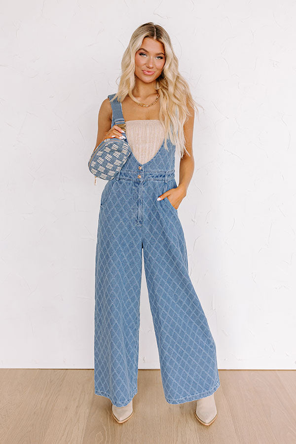 Ultimate Farmers Market Stroll Denim Jumpsuit