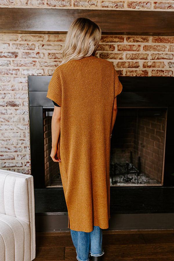 Premium Autumn Vibes Ribbed Duster Cardigan - Ultimate Fall Essential