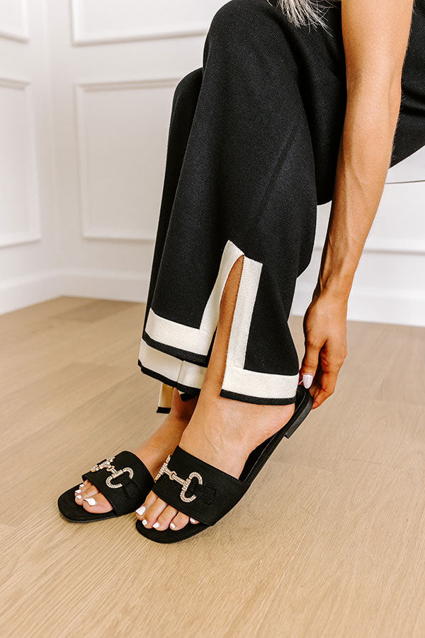 Premium Cecilia Sandal - Ultimate Black Edition