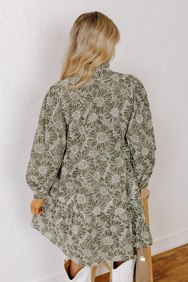 Premium Embroidered Floral Mini Dress - Ultimate Charm