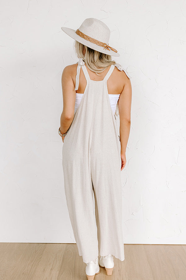 Premium Oatmeal Jumpsuit - Ultimate Style & Comfort