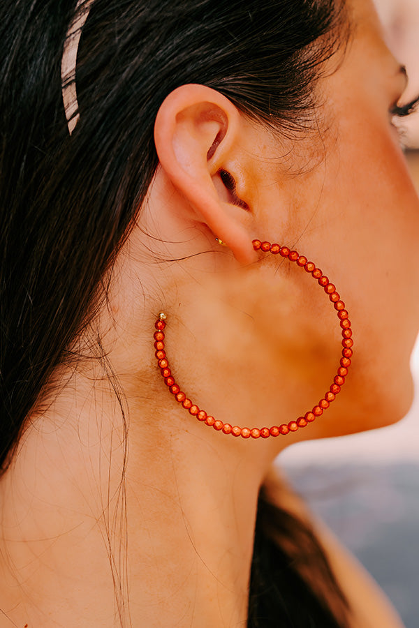 Premium Orange Happiness Hoop Earrings - Ultimate Style Upgrade