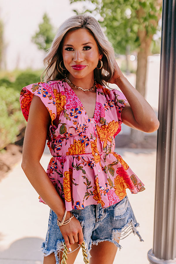 Ultimate Radiant Beauty Floral Top