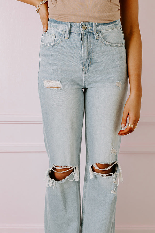 Premium Gilmore High Waist Distressed Flare Jeans