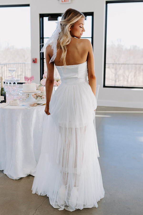 Ultimate First Kiss Moment Tiered Maxi Dress