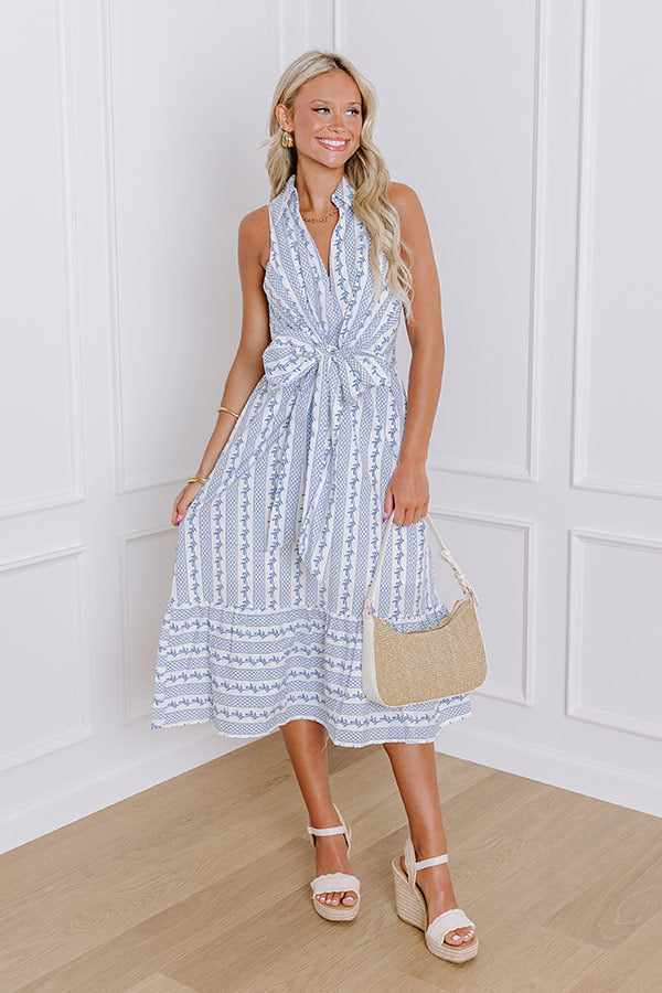 Premium Picnic Garden Midi Dress