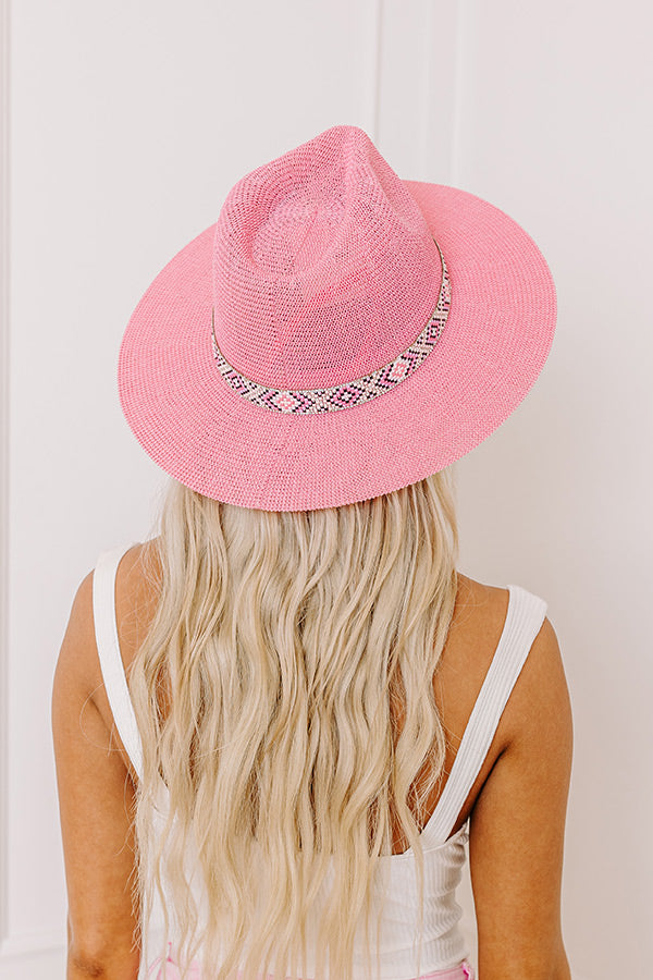 Premium Pink Woven Fedora - Ultimate Summer Style