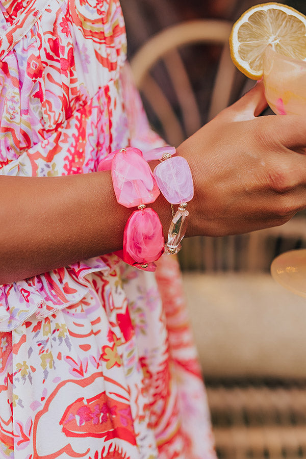 Premium Cabo Coast Bracelet Set - Coral Edition