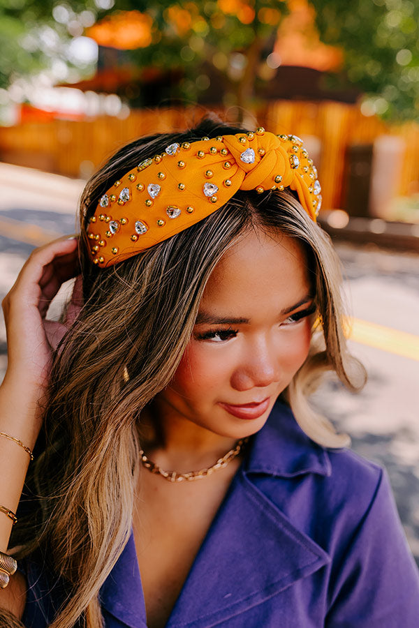 Premium Effortless Radiance Embellished Headband - Honey Collection