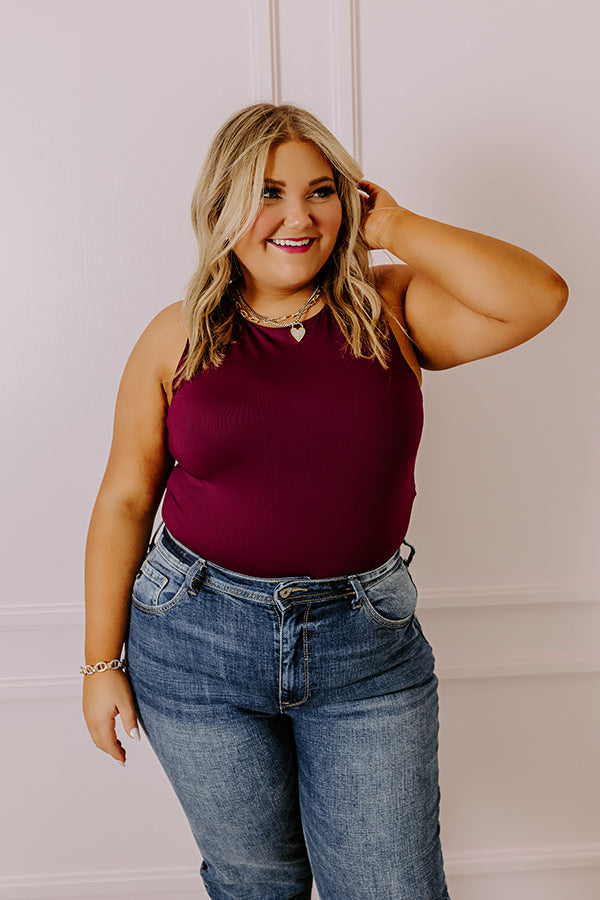 Premium Maroon Curves Bodysuit - Ultimate Style & Comfort