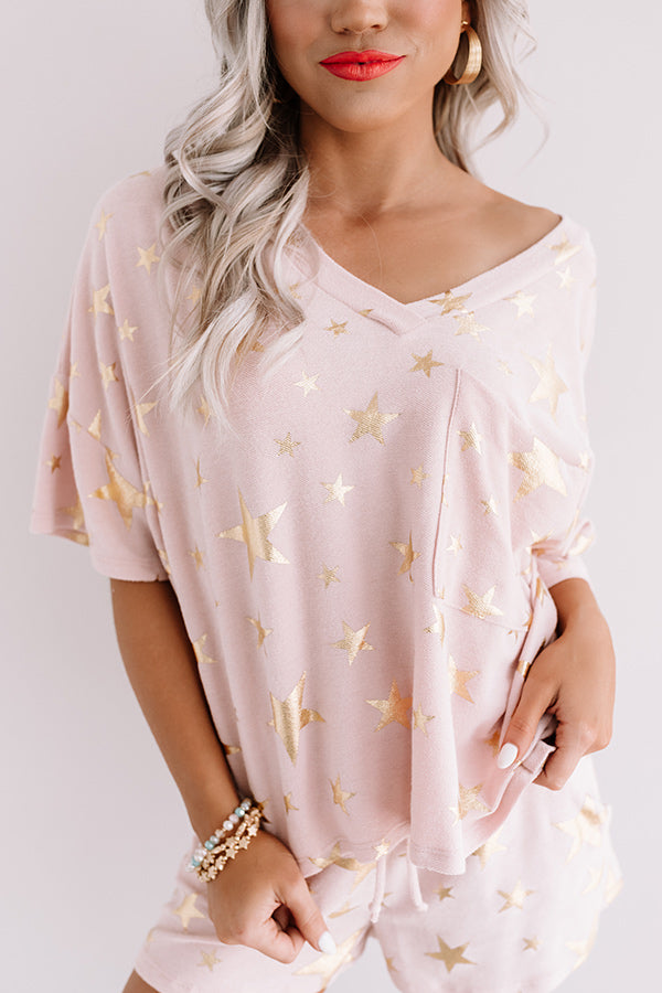 Premium Stardust Pink Shift Tee - Ultimate Comfort & Style