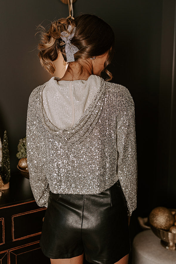 Ultimate Sparkle Sequin Hooded Sweater