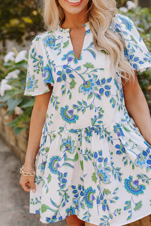 Premium Provence Charm Floral Mini Dress - Ultimate Summer Style