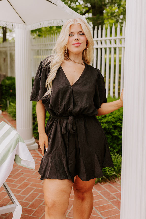 Ultimate Flirty & Sweet Black Curves Romper