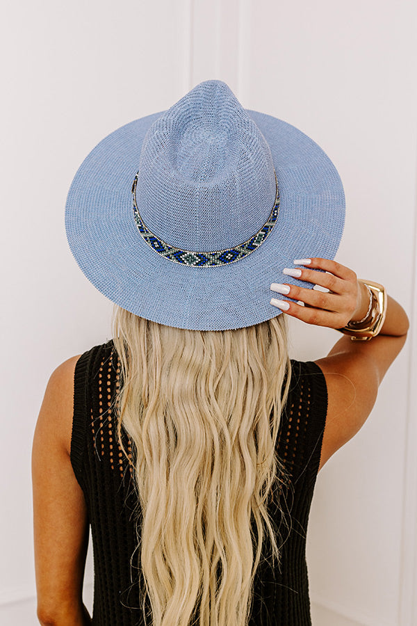 Ultimate Breeze Woven Fedora - Airy Blue | Premium Summer Hat