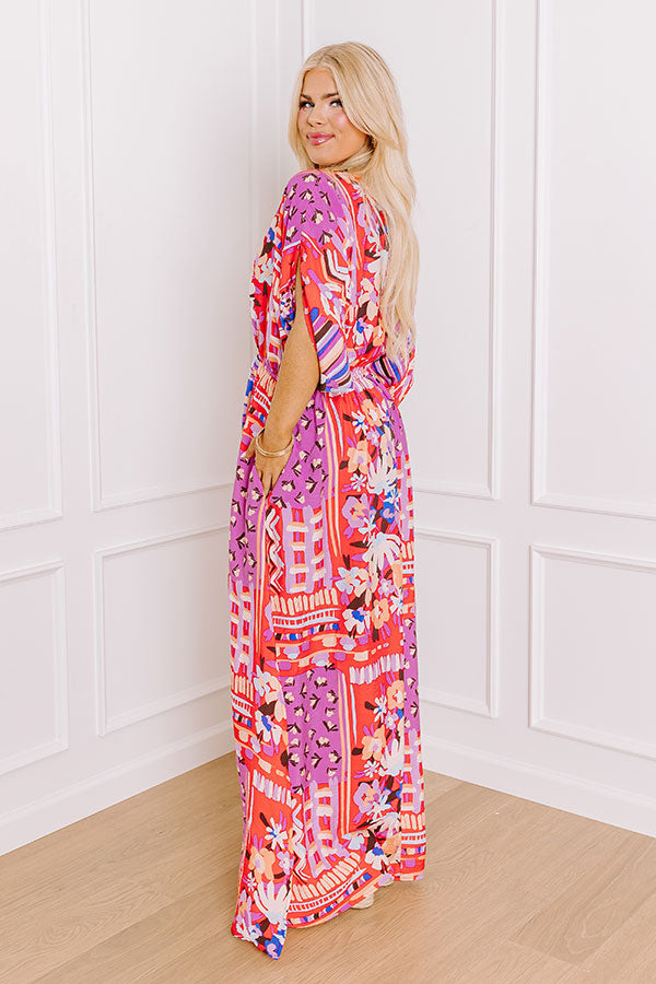 Premium Floral Maxi Dress for Curves - Ultimate Effortless Elegance