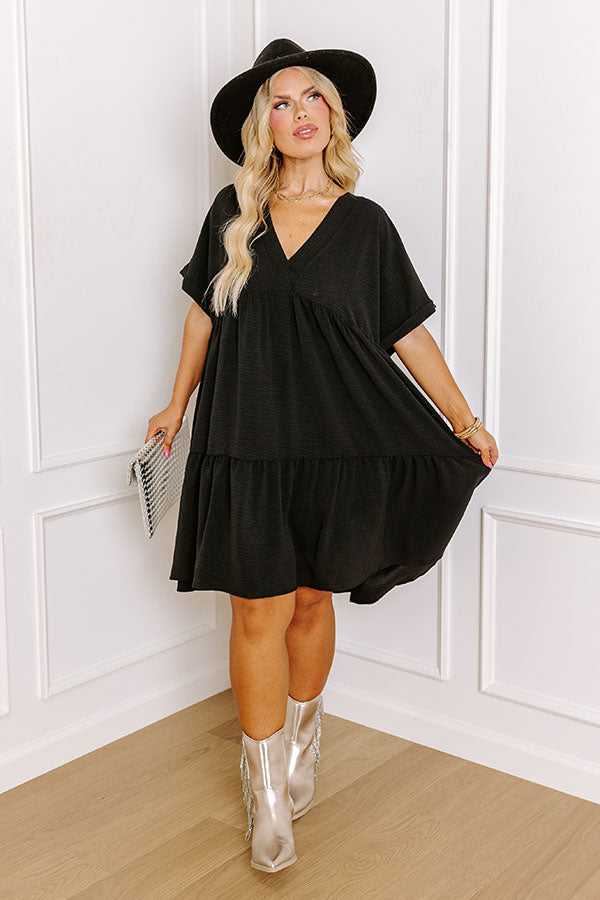 Ultimate Cool Cruise Shift Dress - Black Curves Edition