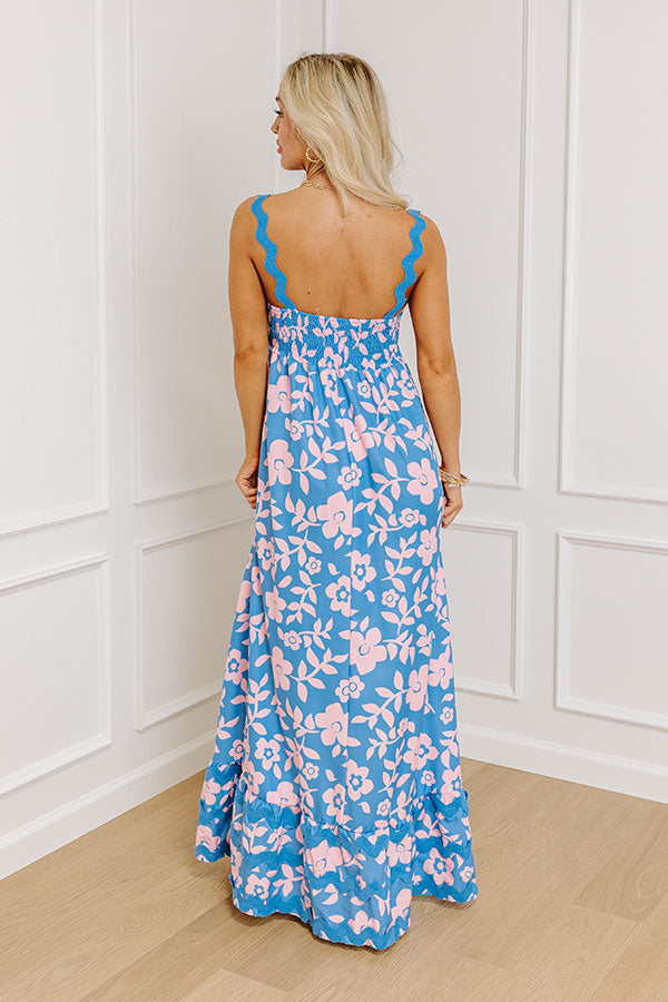 Premium Heart Skips A Beat Floral Maxi Dress - Ultimate Feminine Style