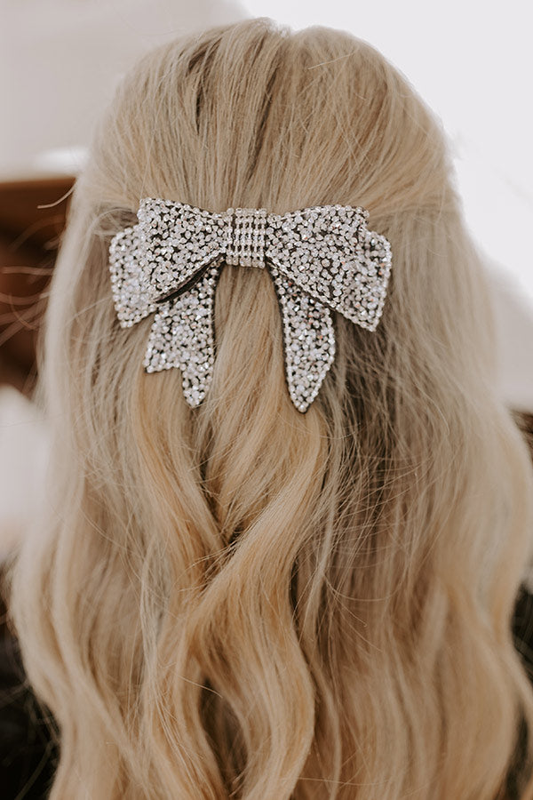 Premium Rhinestone Bow Hair Clip - Ultimate Glam Accessory