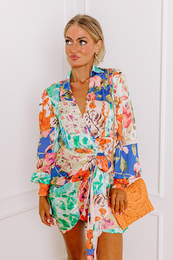 Premium Whimsical Floral Wrap Dress - Capture the Magic