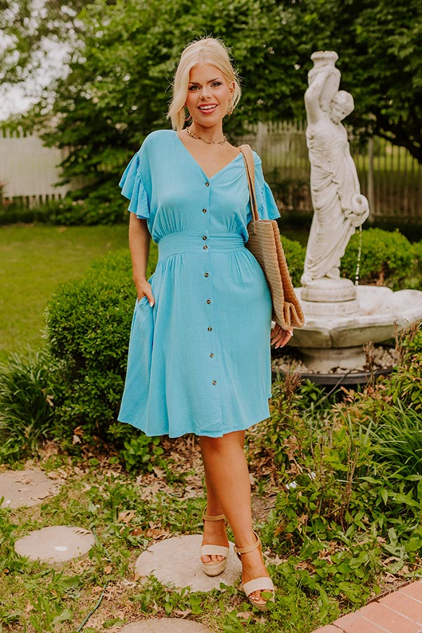 Premium Linen-Blend Mini Dress for Summer Style