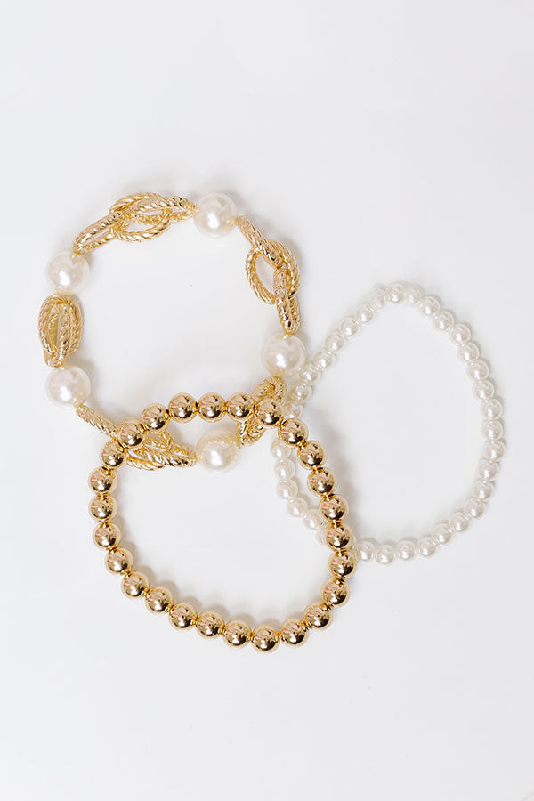 Premium Uptown Glam Stretch Bracelet Set - Ultimate Stackable Style