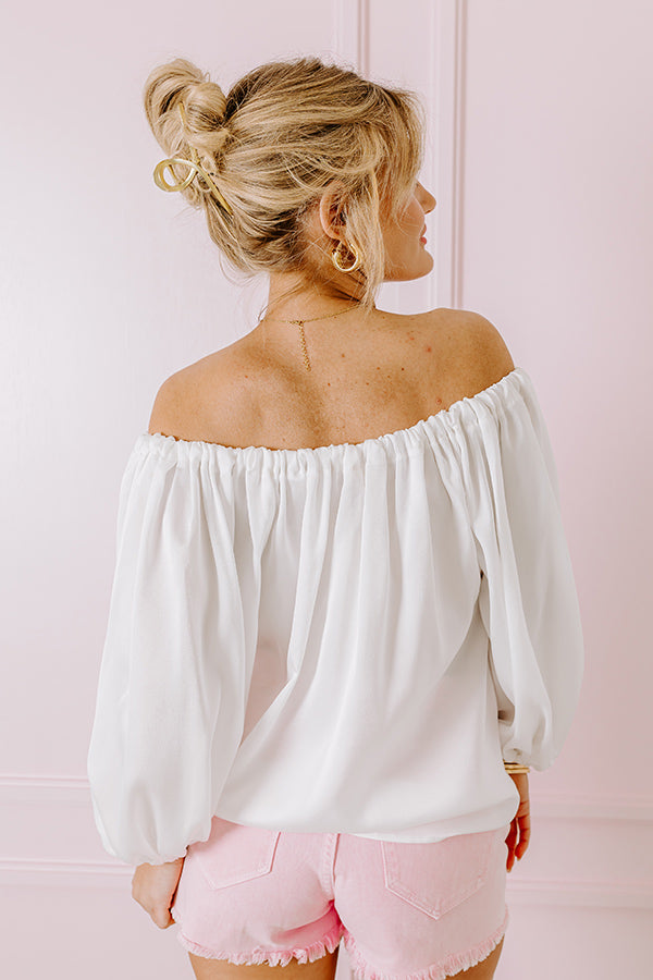Premium White Boss Shift Top - Ultimate Chic Style