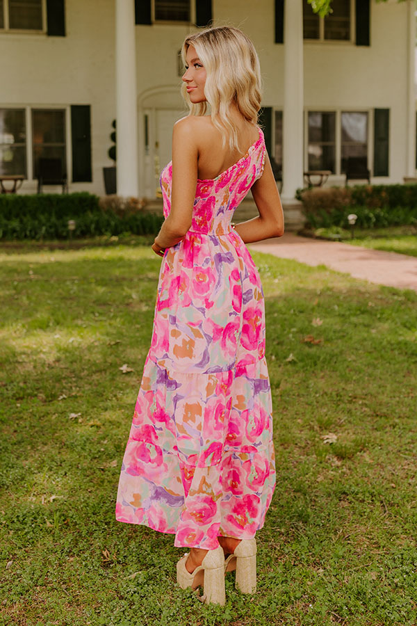 Ultimate Blossom Gala One Shoulder Maxi Dress