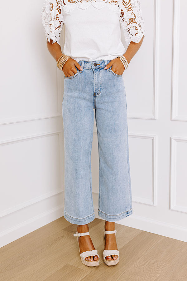 Ultimate Raelynn High Waist Wide Leg Jeans - Light Wash