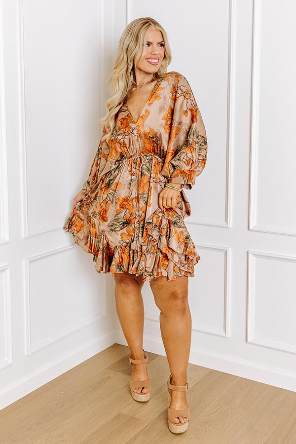 Premium Floral Mini Dress - Ultimate Curve Fit