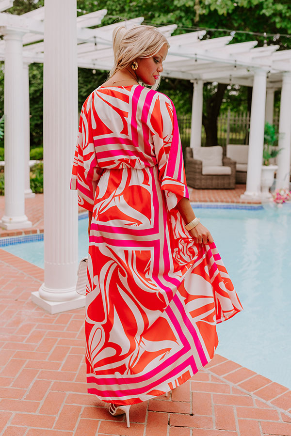 Ultimate Summer Glow Maxi Dress | Tangerine Elegance