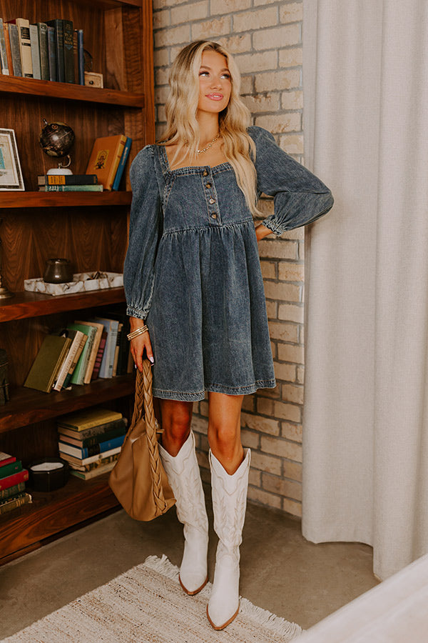 Ultimate Derby Darling Denim Mini Dress