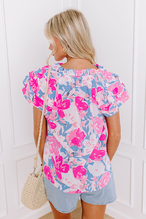 Premium Call It Bliss Floral Shift Top - Feminine Elegance