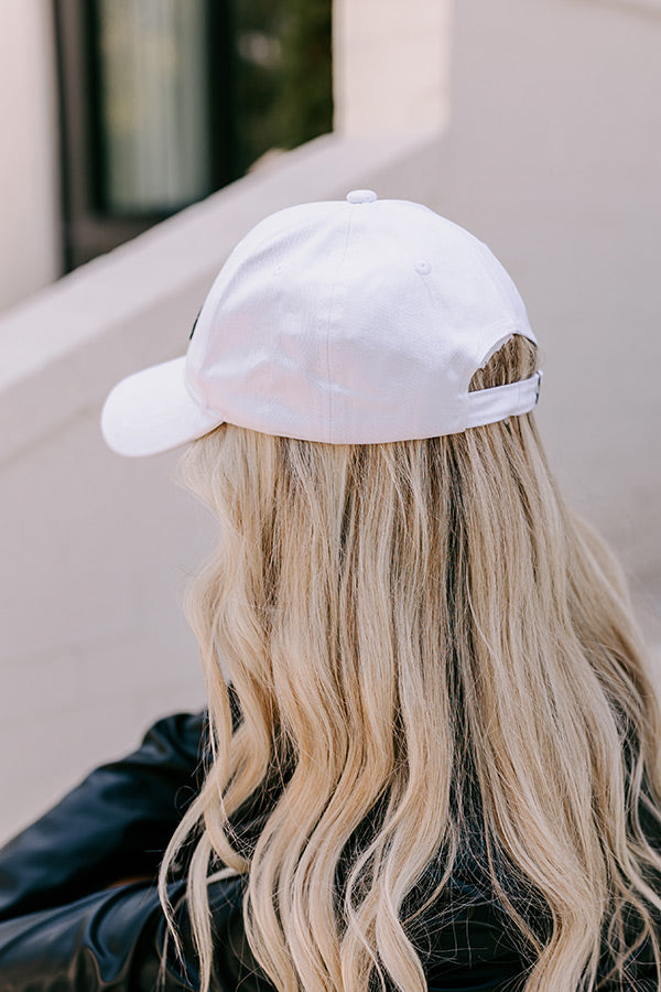 J'adore Premium Embroidered Baseball Cap - White