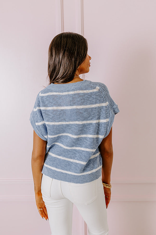 Premium Bayside Brunch Stripe Knit Top - Ultimate Casual Chic