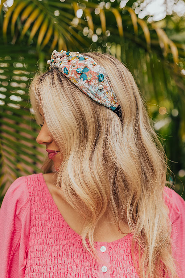 Ultimate Florence Forever Embellished Headband - Premium Floral Design