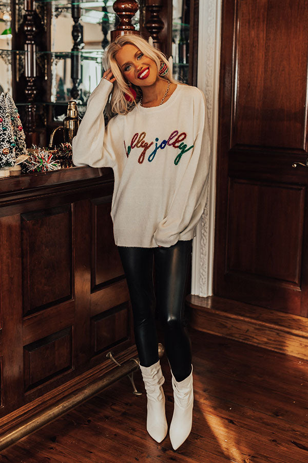 Premium Holly Jolly Tinsel Sweater - Ultimate Holiday Style