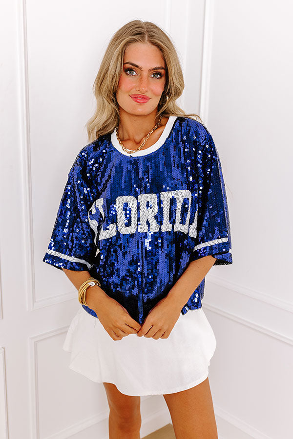 Ultimate Florida Glam Sequin Top