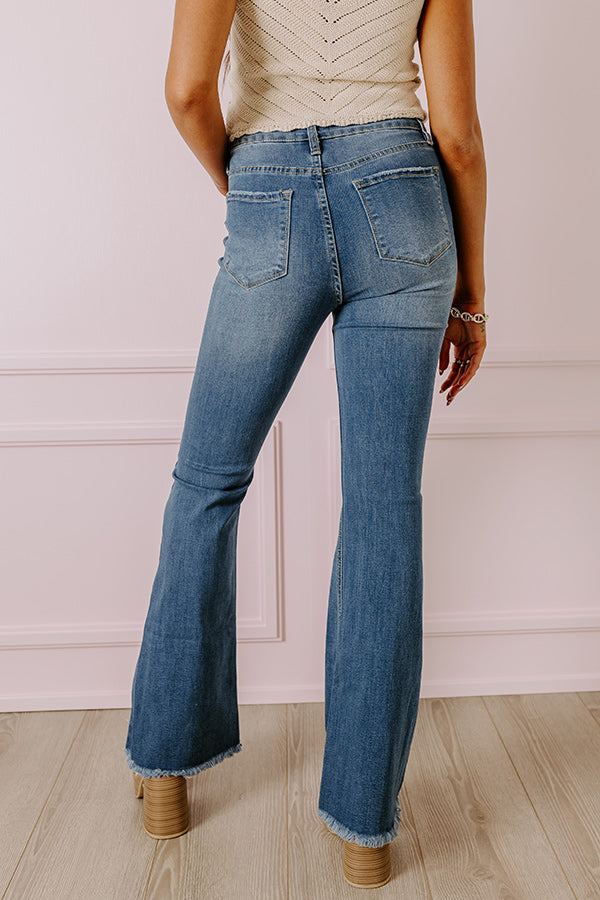 Ultimate Patisserie High Waist Distressed Flare Jeans