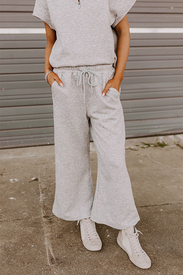 Premium High Waist Trousers in Grey - Ultimate Casual Chic