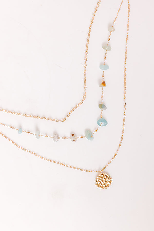 Premium Boho Brunch Layered Necklace in Mint - Ultimate Style Upgrade