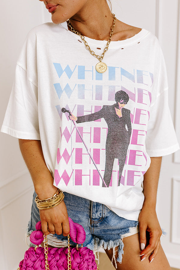 Premium Whitney Houston Vintage Distressed Tee - On Stage Edition