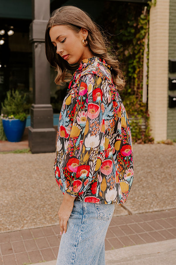 Premium Floral Ruffle Top - Ultimate Style Upgrade