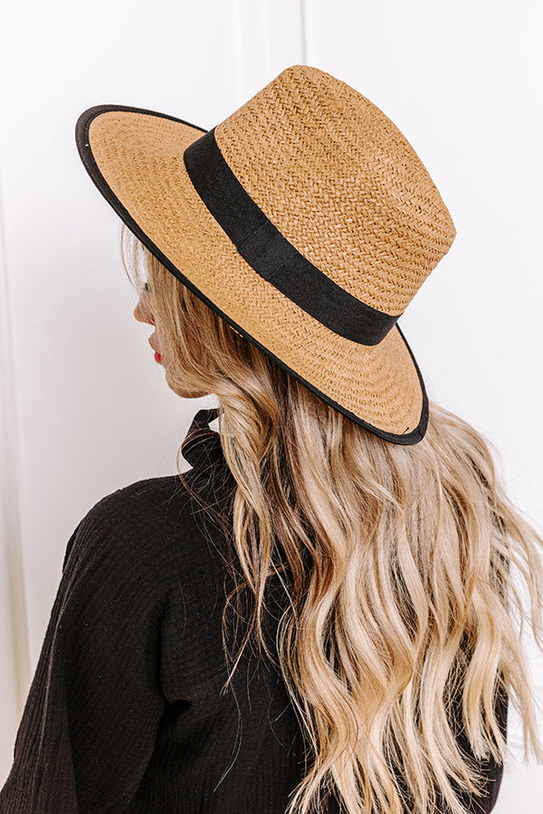 Premium Poolside Chic Woven Fedora Hat