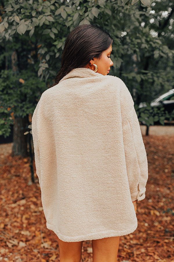 Ultimate Cozier Than Ever Sherpa Jacket - Light Iced Latte