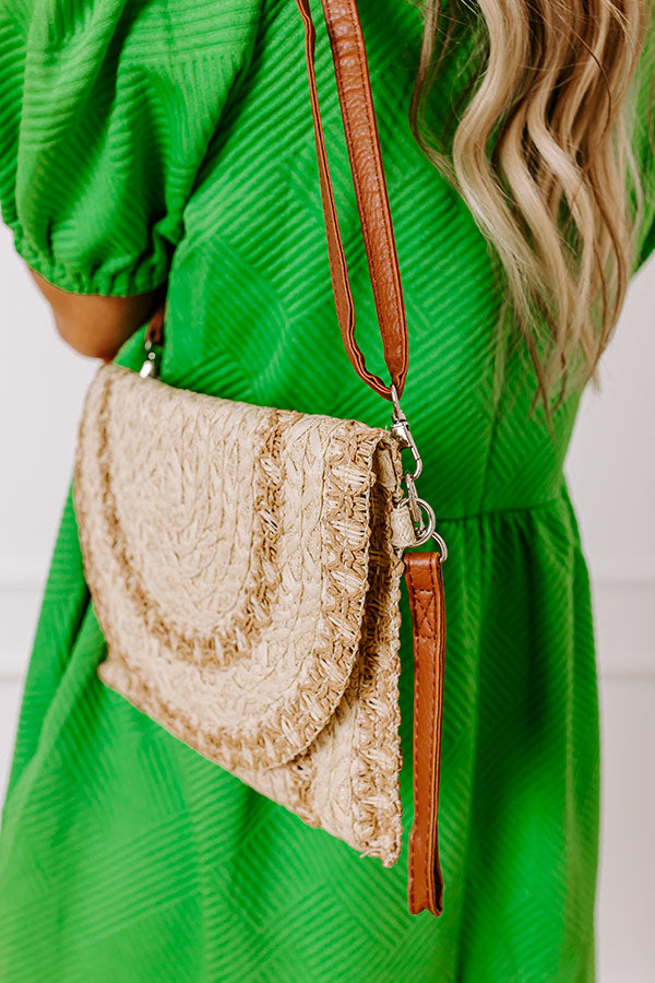 Premium Tropical Straw Woven Clutch - Ultimate Summer Style