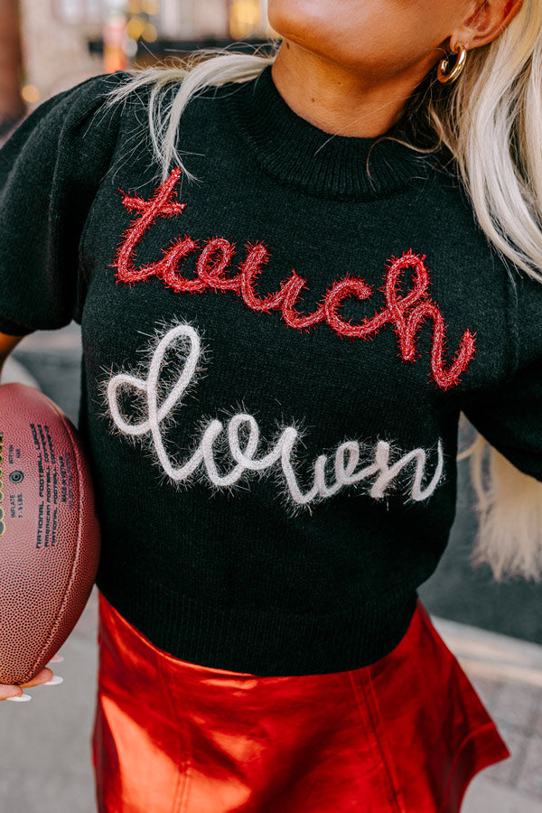 Premium Touchdown Knit Sweater Top - Ultimate Fan Gear