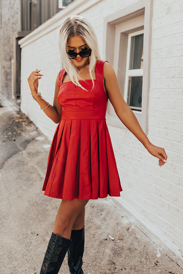 Premium Boston Nights Faux Leather Dress - Ultimate Style Upgrade
