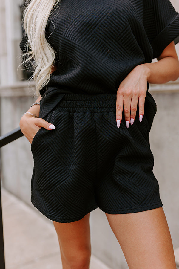 Premium High Waist Shorts in Black - Ultimate Style for Casual Chic